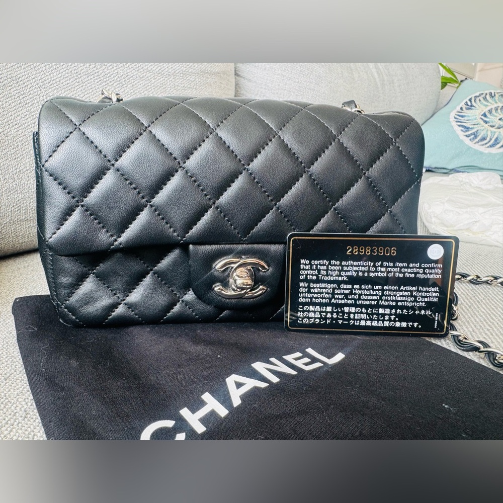 Chanel Classic Black Quilted Shoulder Bag